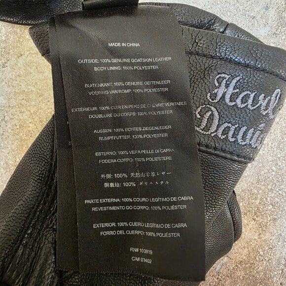 Harley-Davidson Women's Leather Riding Gloves Size M - Picture 5 of 10
